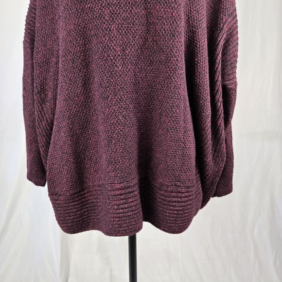 A.N.A Plum Knit 3 quarter Sleeve Sweater Top Size 2XL - Picture 2 of 7